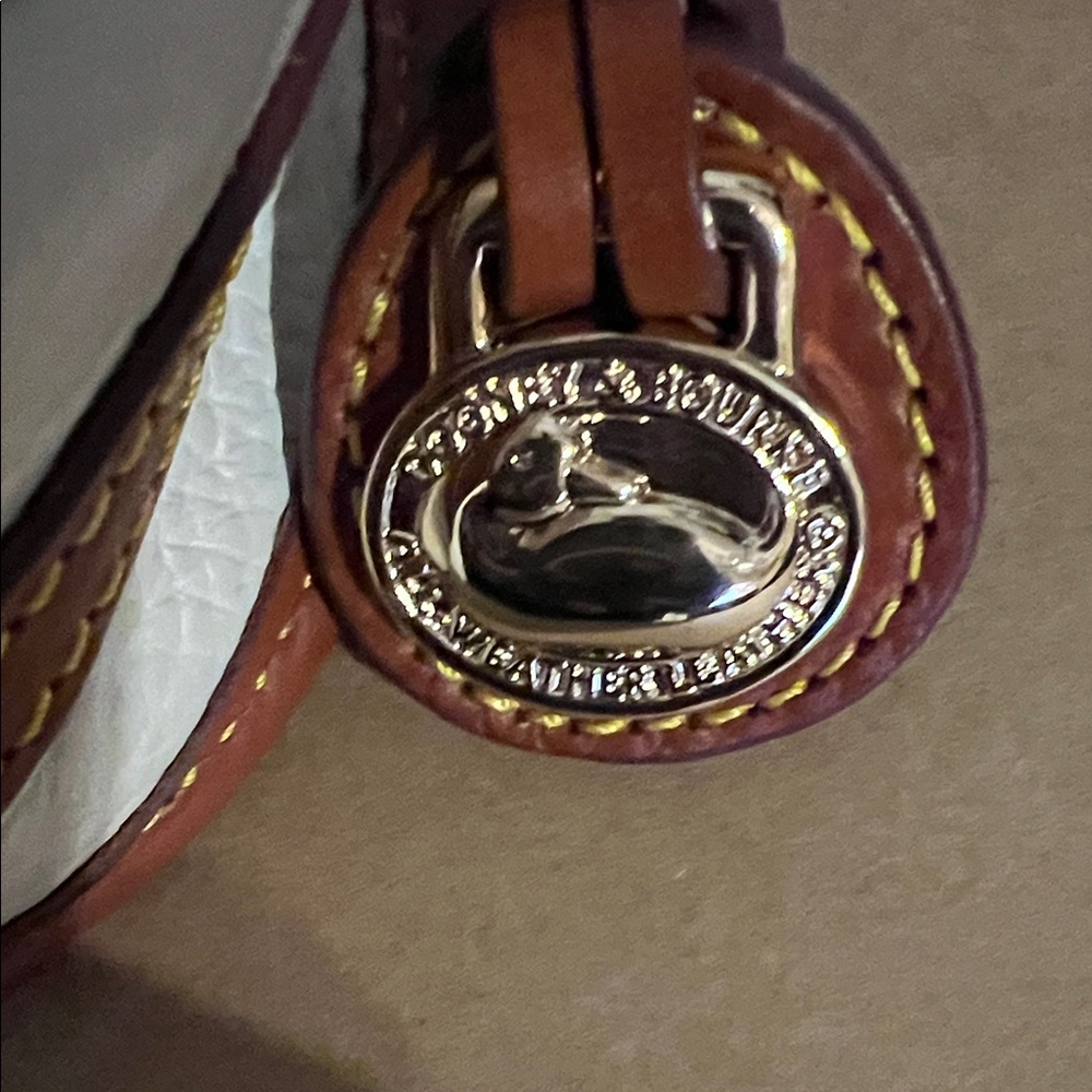 Dooney & Bourke White and Brown Crossbody Bag - Picture 3 of 5